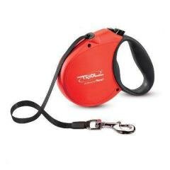 Triol Поводок-рулетка Standard Soft Red S 5м до 15кг, лента 