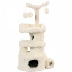 Золюкс Комплекс с когтеточкой для кошки YETI Max, 45x45x120 см, белый