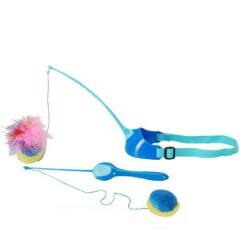 Camon Dont Worry Be Happy Набор игрушек для кошек (автоматическая удочка + дразнилка на ногу)