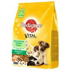 Pedigree для щенков маленьких пород курица сухой корм 600г