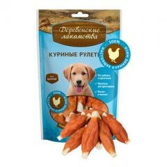 Деревенские лакомства Куриные рулетики для щенков
