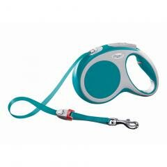 Flexi Vario Рулетка для собак (лента, L: 8 м, до 50 кг) (бирюзовый)