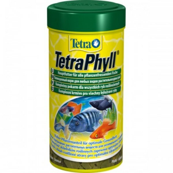 TetraPhyll Flakes Сухой корм для растительноядных рыб 100 мл