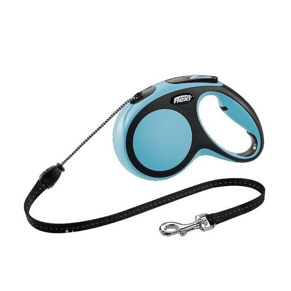 Flexi рулетка New Comfort XS (до 8 кг) трос 3 м черный/синий