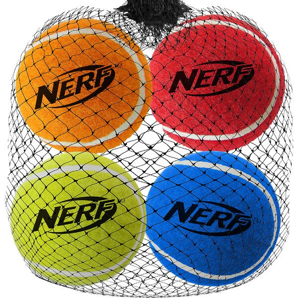 Nerf Мяч теннисный для бластера, 6 см (4 шт.)