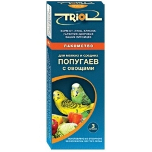Triol Криспи Лакомство для мелких и средних попугаев (овощи)