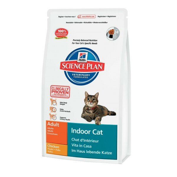 Hills Science Plan Feline Indoor Cat Сухой корм для кошек, живущих в помещении (курица) (300 г)