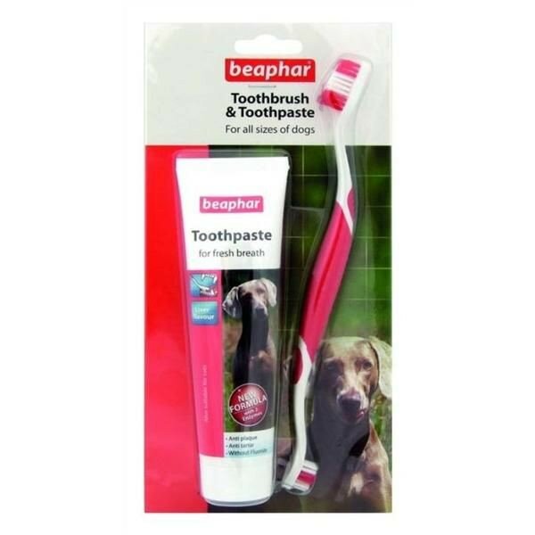 Beaphar `Toothpaste` зубная паста+щетка для собак и кошек 100 г