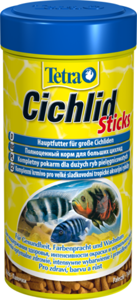 Tetra Cichlid Sticks Сухой корм для всех видов цихловых и других крупных декоративных рыб 500 мл