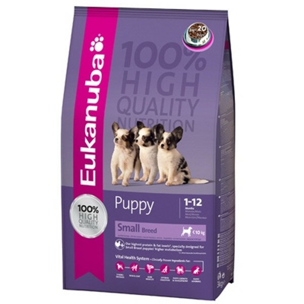Eukanuba Puppy & Junior Small Breed Сухой корм для щенков мелких пород (7,5 кг)