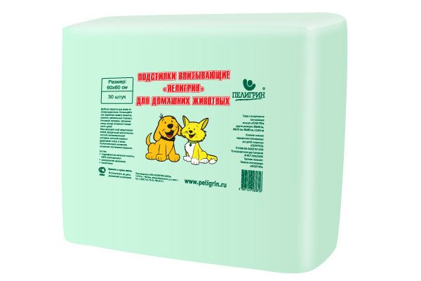 Пелигрин Пелёнки для собак 60 х 90 см (30 шт.)